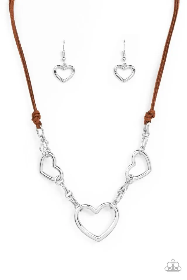 Paparazzi Necklace ~ Fashionable Flirt - Brown