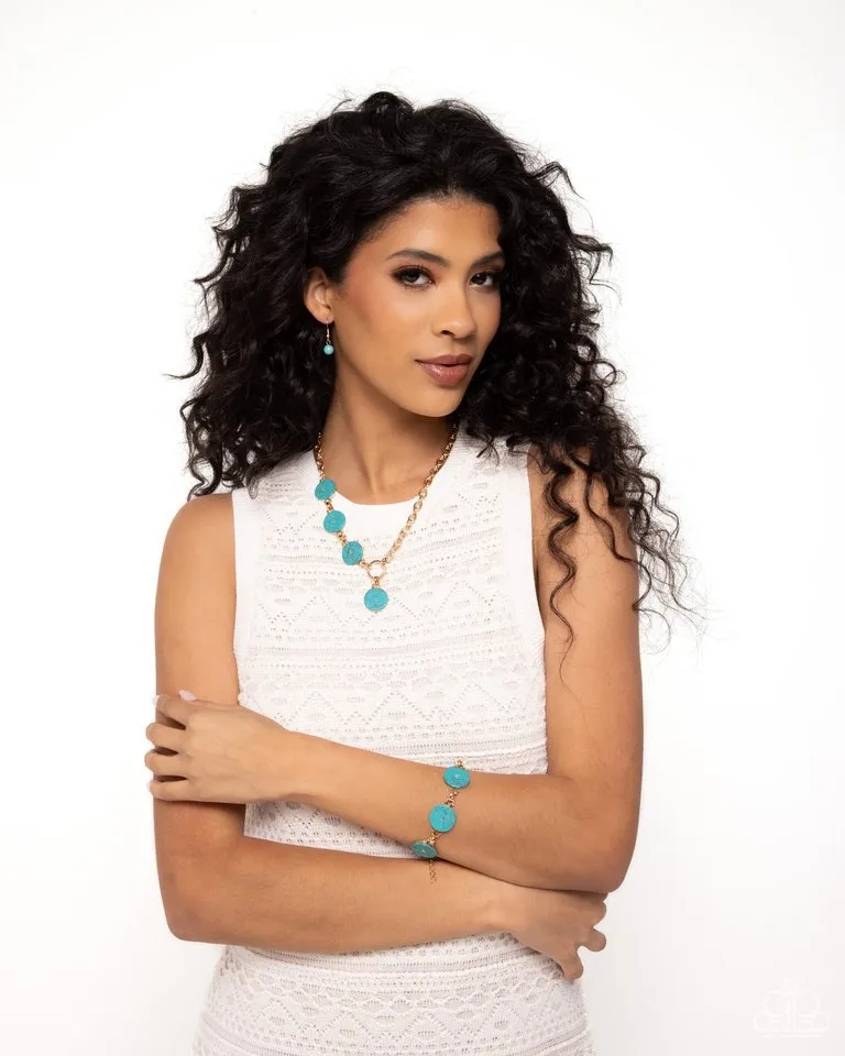 Paparazzi Necklace ~ Savory Stone - Gold