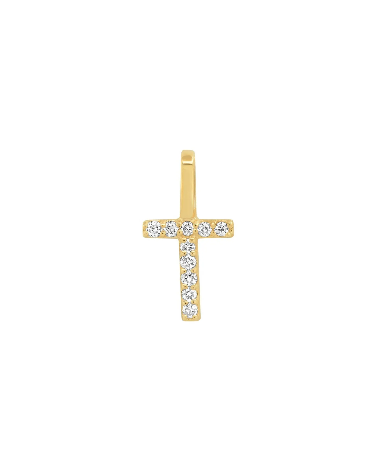 Pavé Diamond Monogram Pendant
