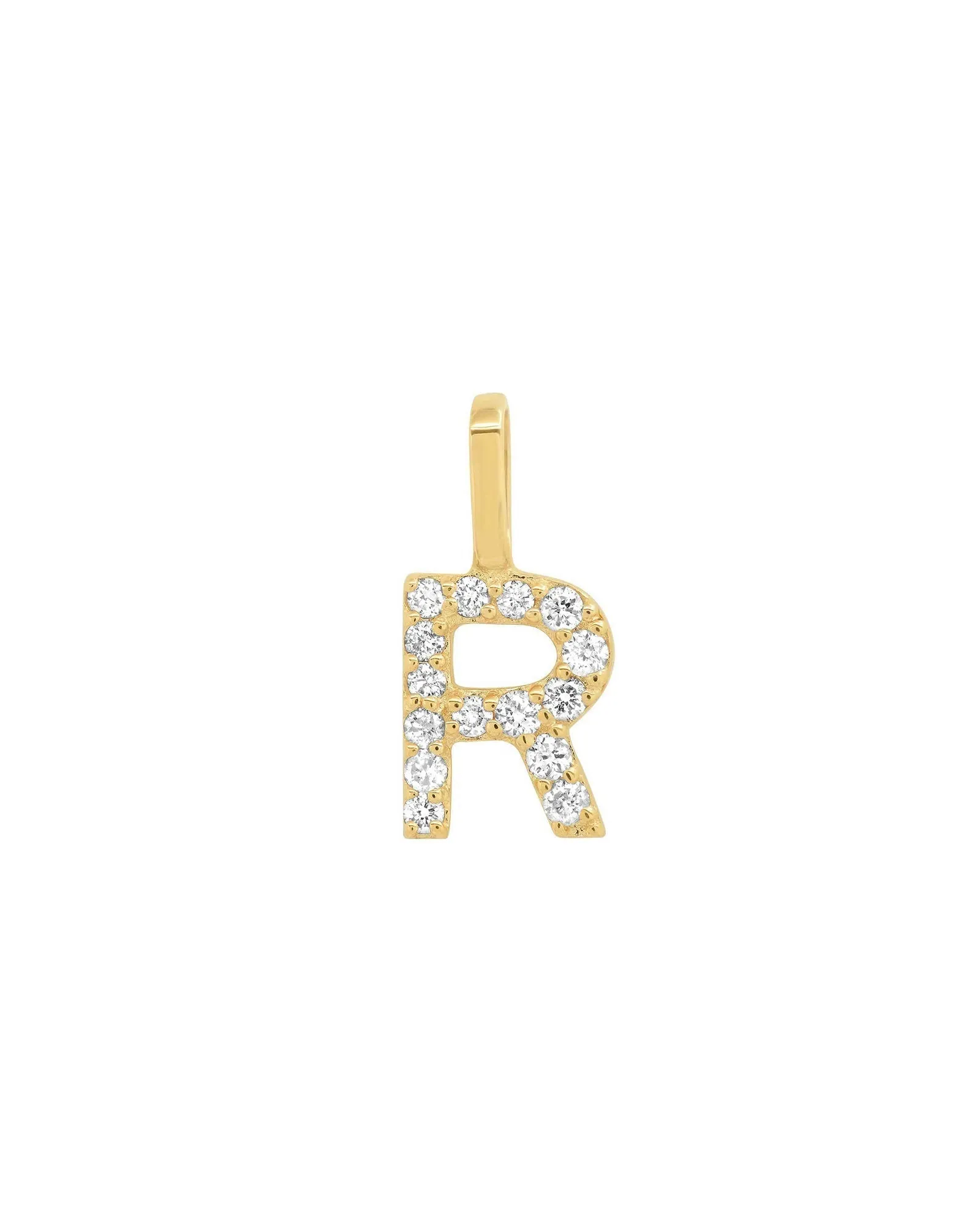 Pavé Diamond Monogram Pendant