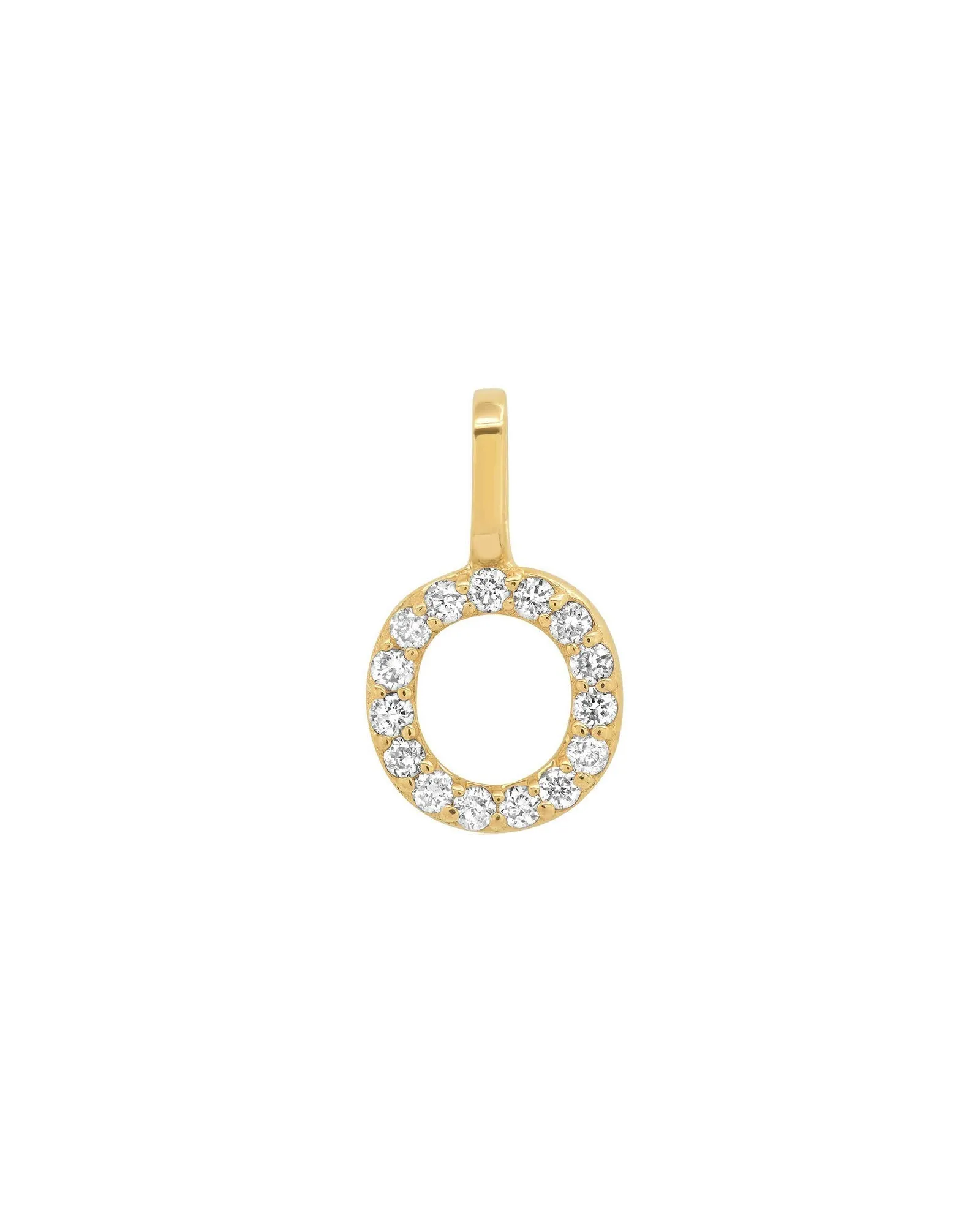Pavé Diamond Monogram Pendant