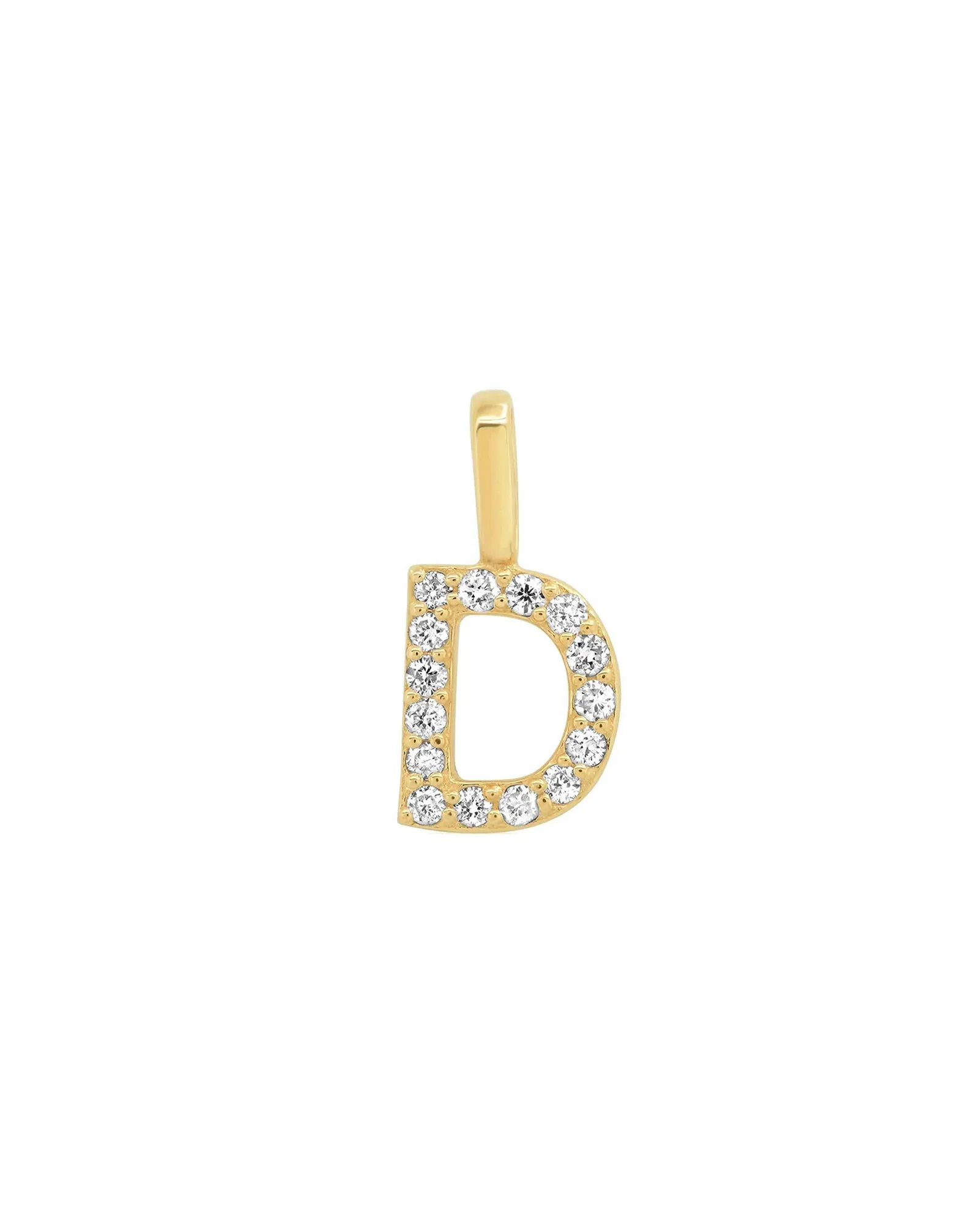 Pavé Diamond Monogram Pendant