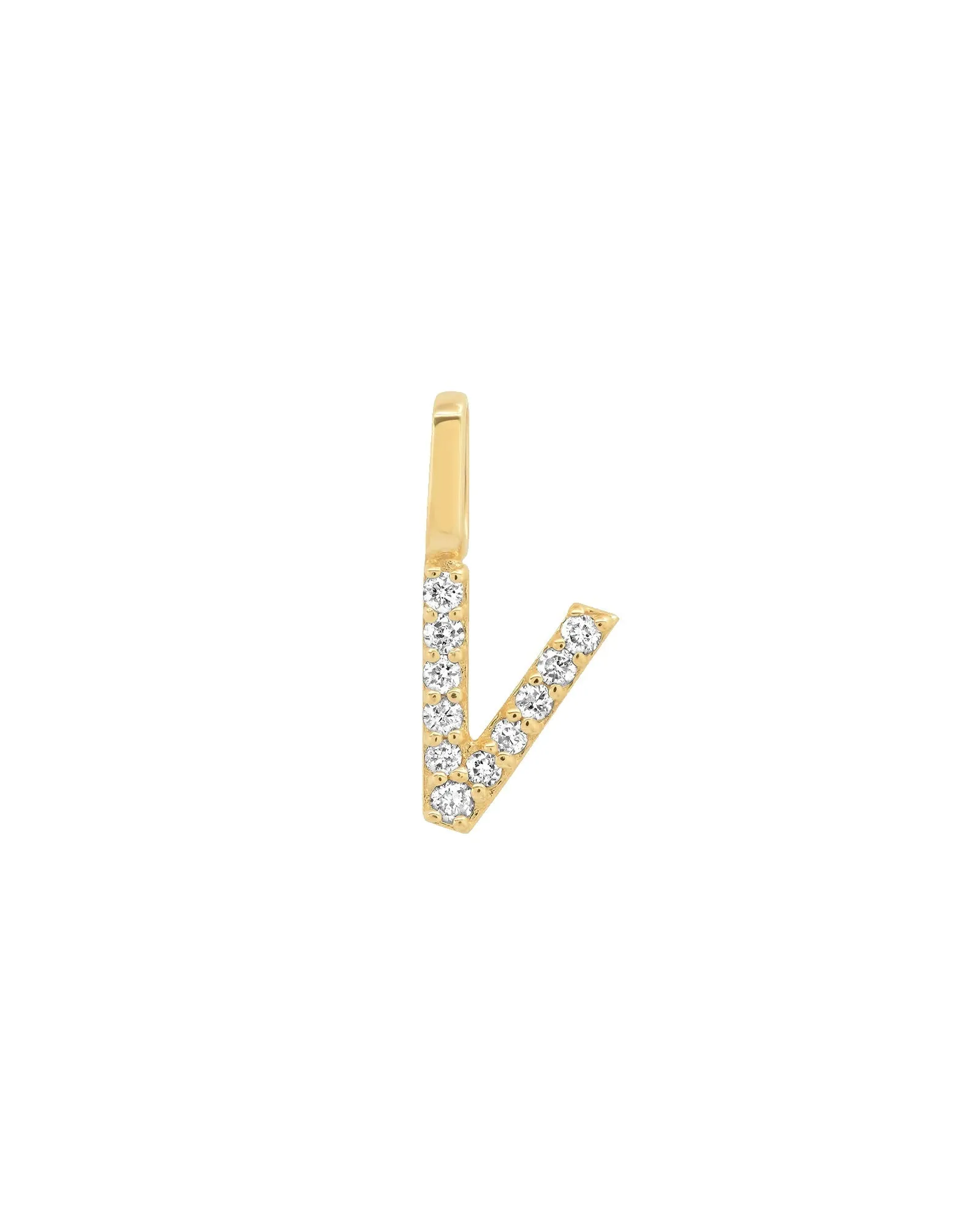 Pavé Diamond Monogram Pendant