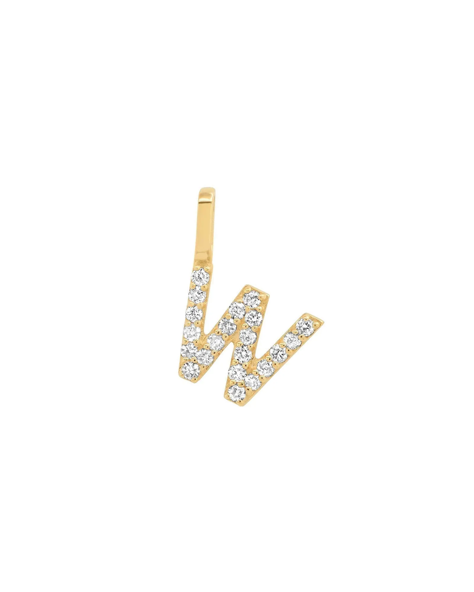 Pavé Diamond Monogram Pendant
