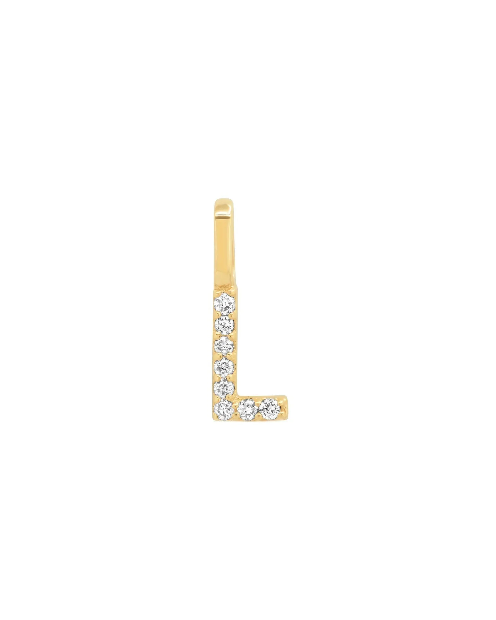 Pavé Diamond Monogram Pendant