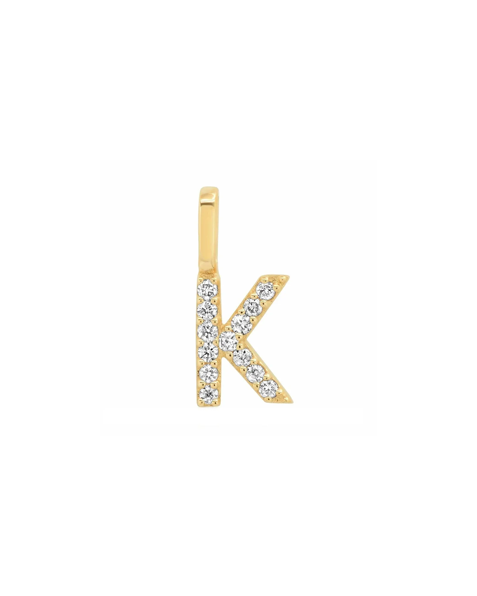 Pavé Diamond Monogram Pendant