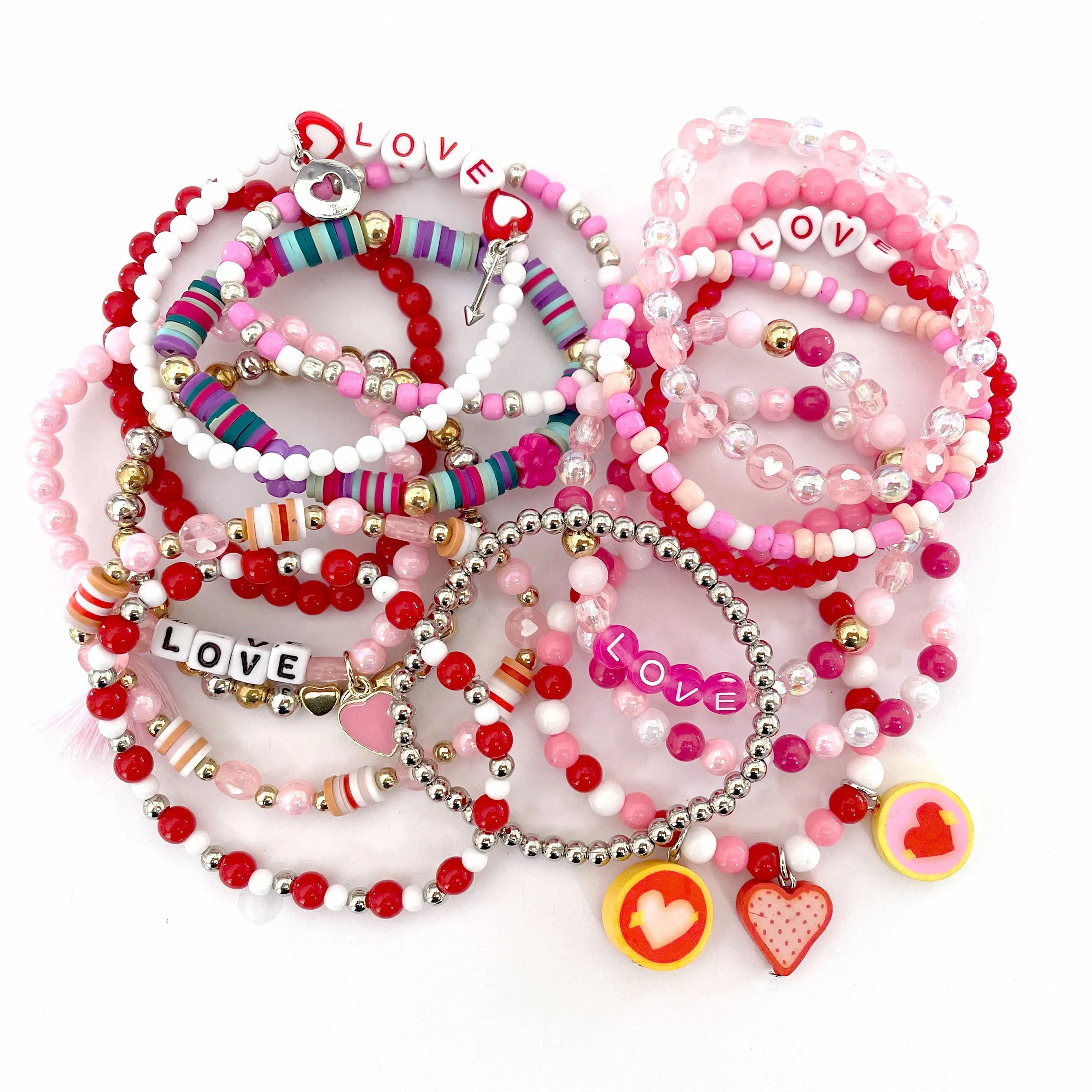 Pink Supreme Valentine Bead Box