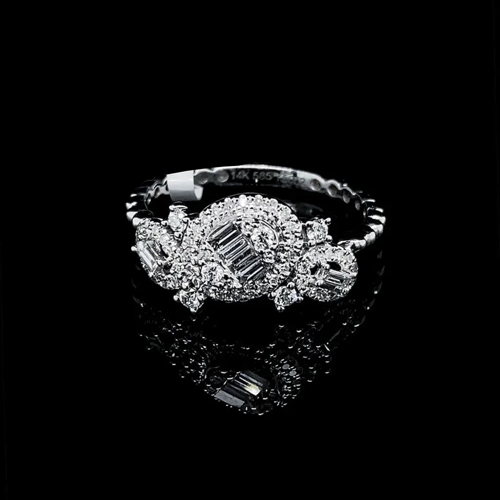 PREORDER | Cluster Shape Diamond Ring 14kt