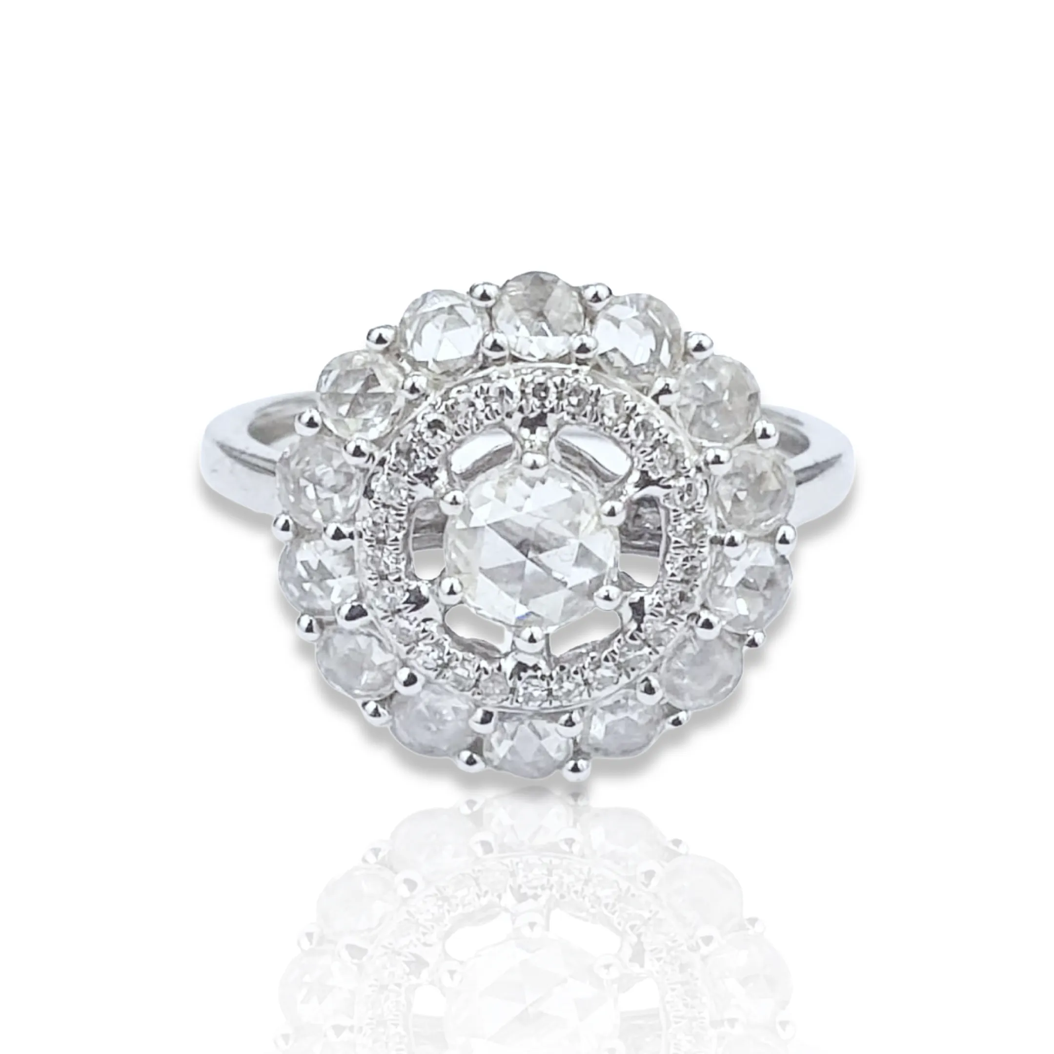 PREORDER | Lucky Rosecut Center Statement Diamond Ring 14kt