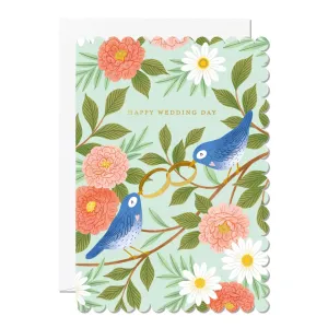 "Happy Wedding Day" Birds Greeting Card