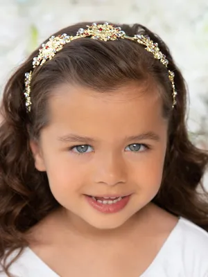 Red And Gold Sparkle Tiara Headband