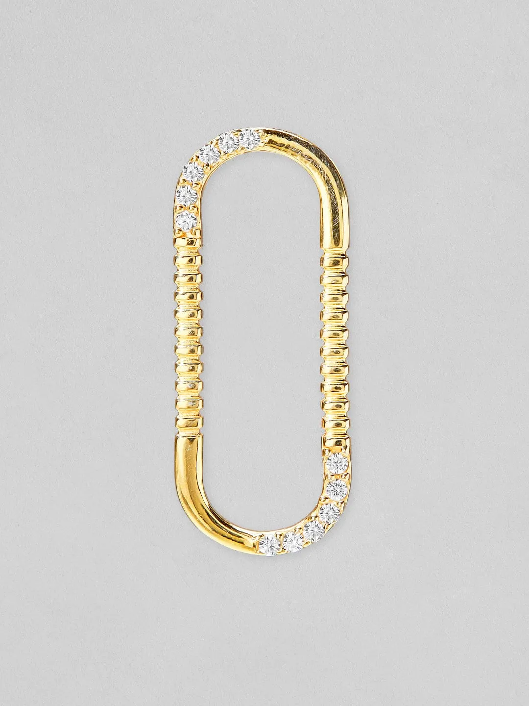 Rubans 925 Silver The Minimal Geometricity Stud Earrings. - Gold Plated