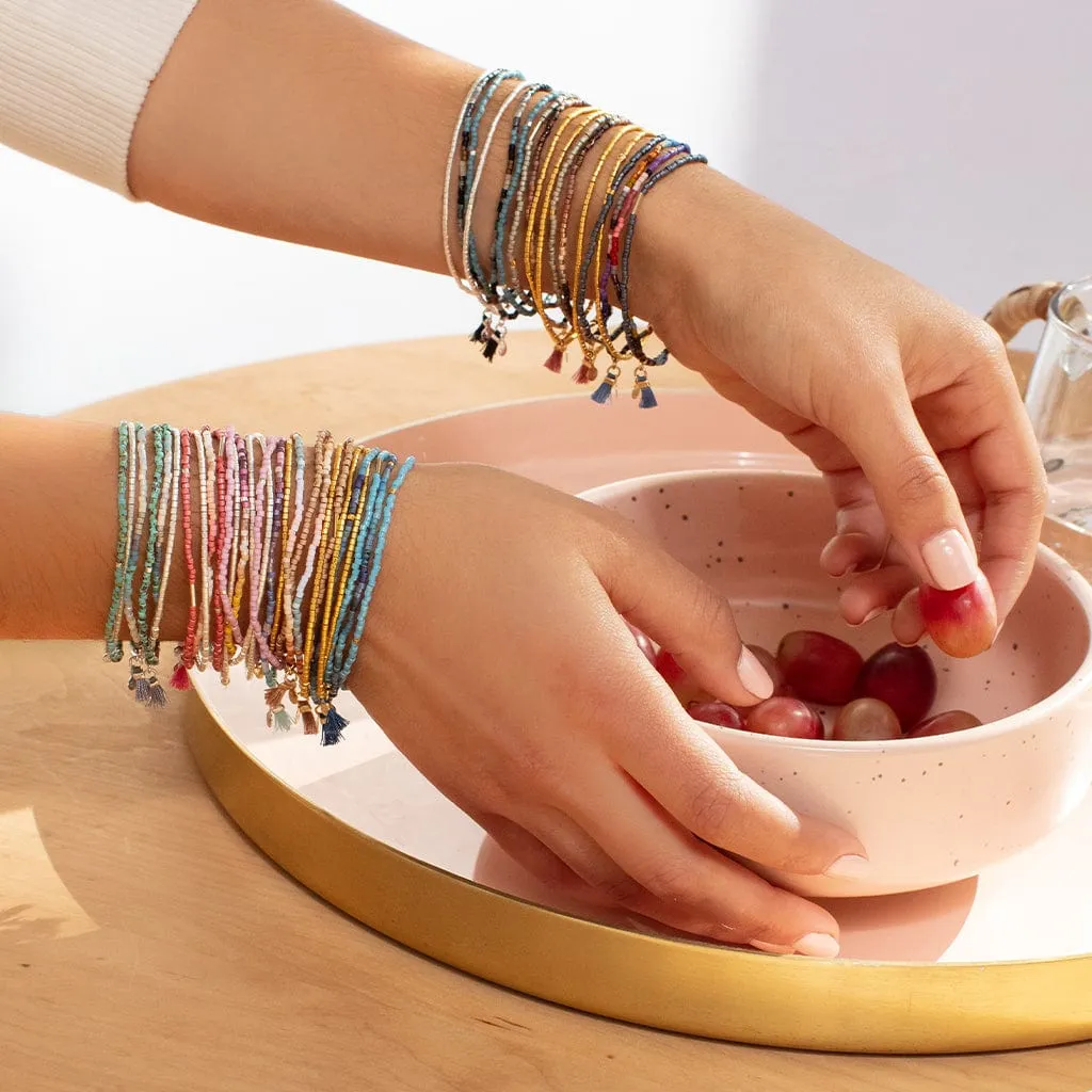 Scout Chromacolor Miyuki Bracelet Trio - Dark Multi/Gold