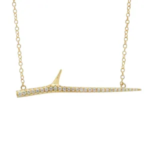 Sideways Thorn Necklace