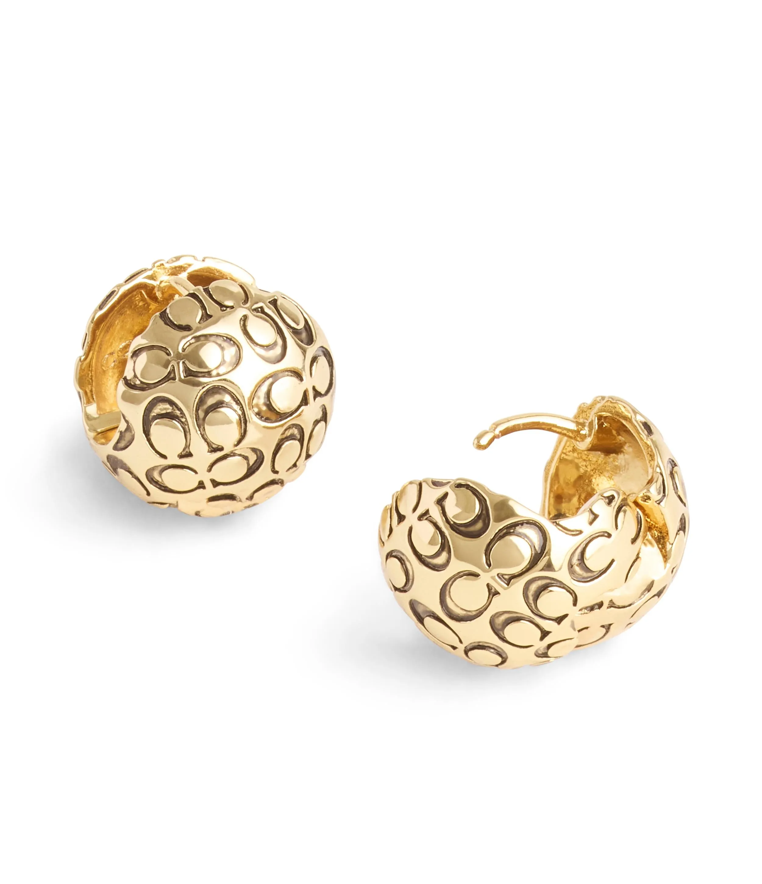 Signature Quilted Orb Huggie Earrings