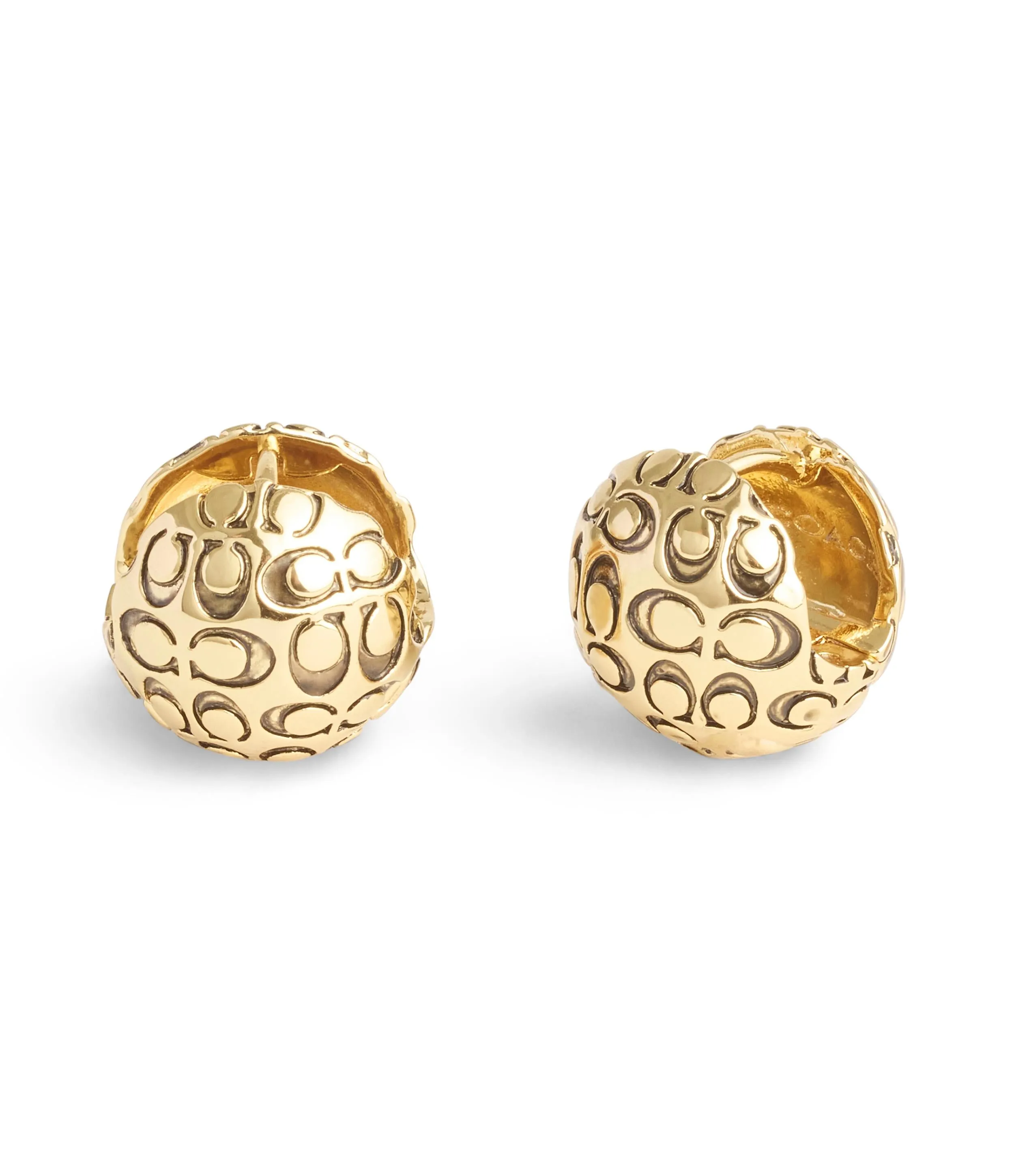Signature Quilted Orb Huggie Earrings