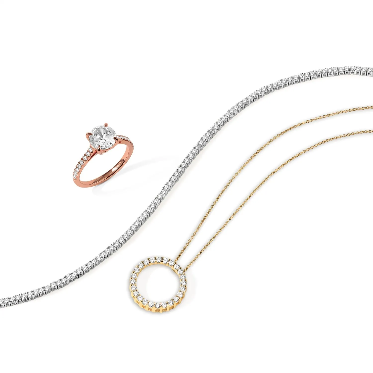 Silhouette Necklace - Circular