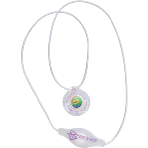 Silicone Pendant Clear Pink