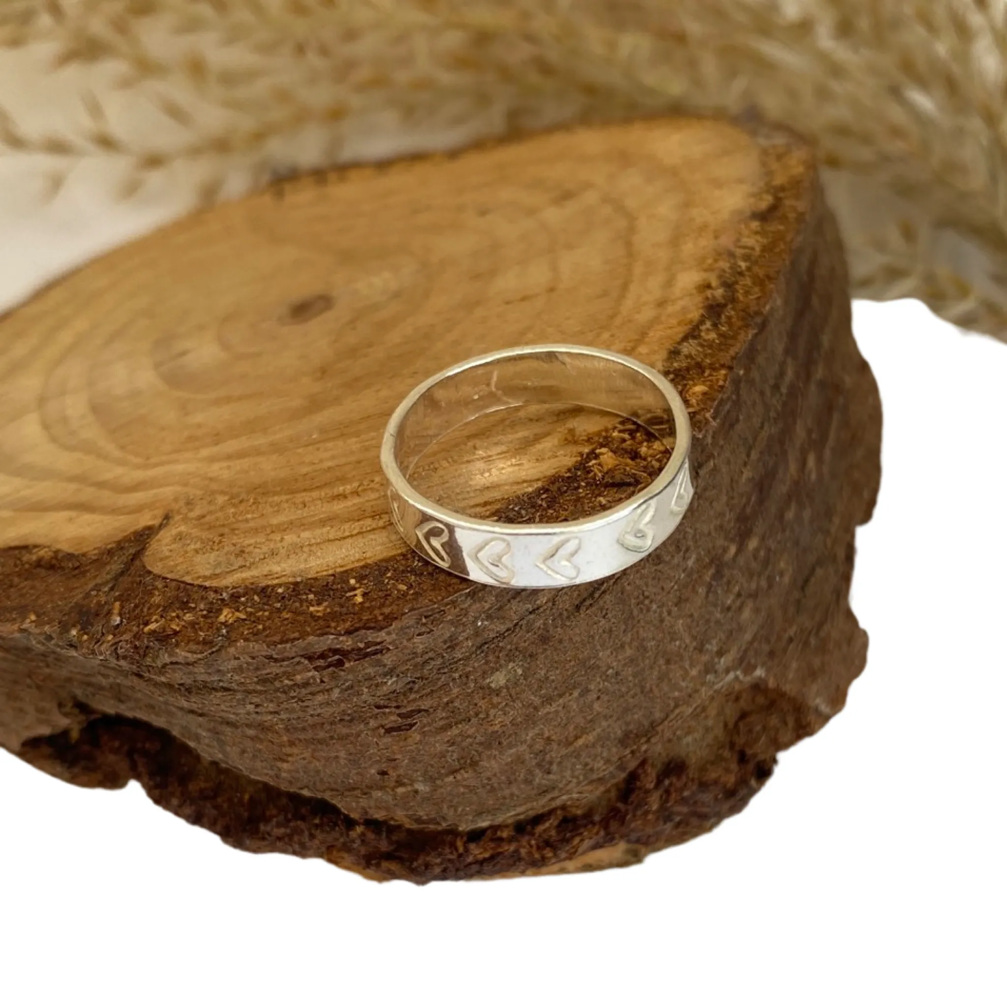 Silver Heart Friendship Ring