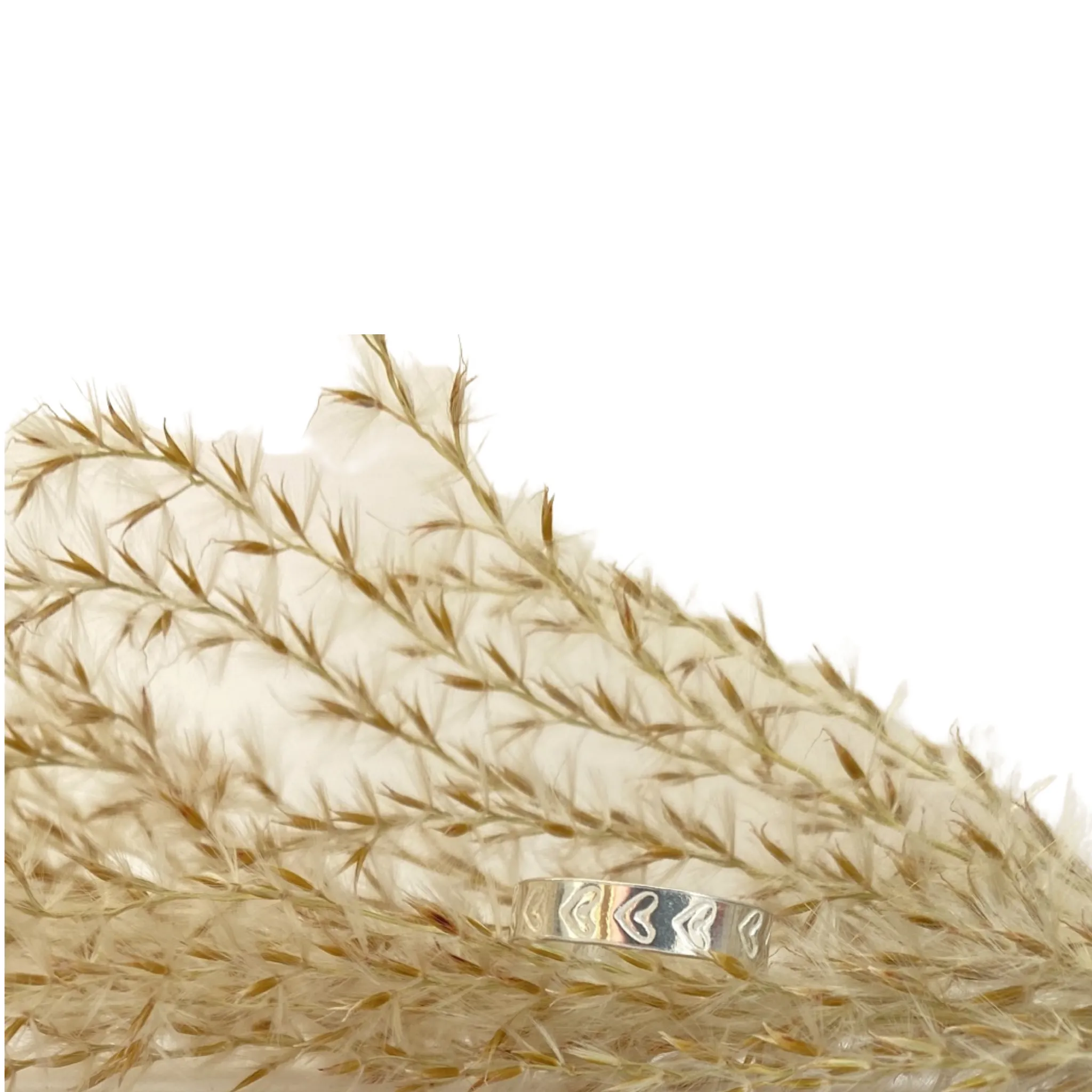 Silver Heart Friendship Ring