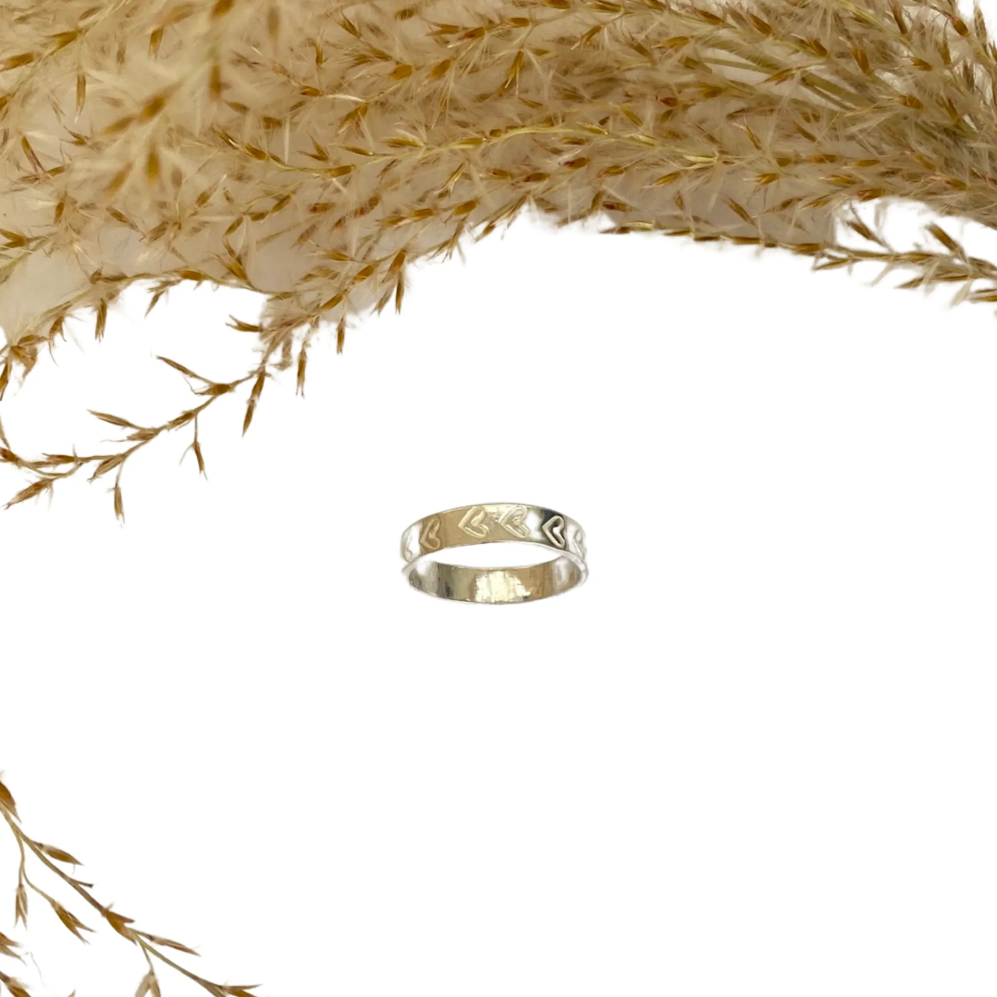 Silver Heart Friendship Ring