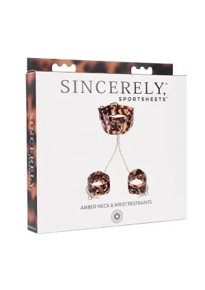 Sincerely Amber Neck and Wrist Restraint