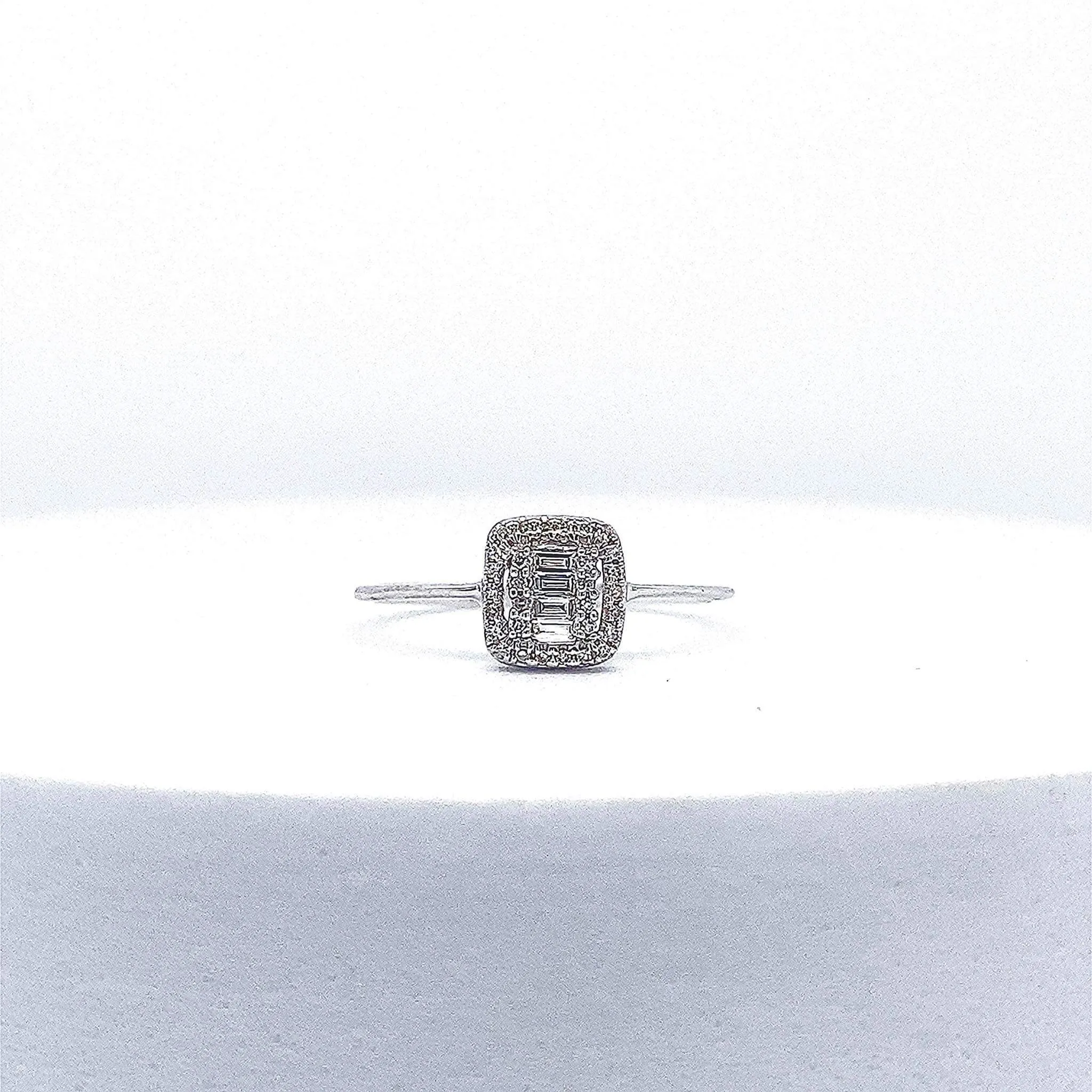 Square Baguette Diamond Ring 14kt