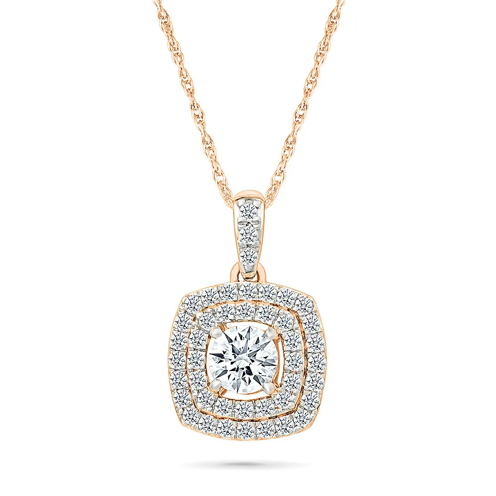 Square of Sparkle Pendant