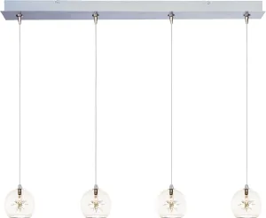 Starburst 4-Light RapidJack Pendant and Canopy