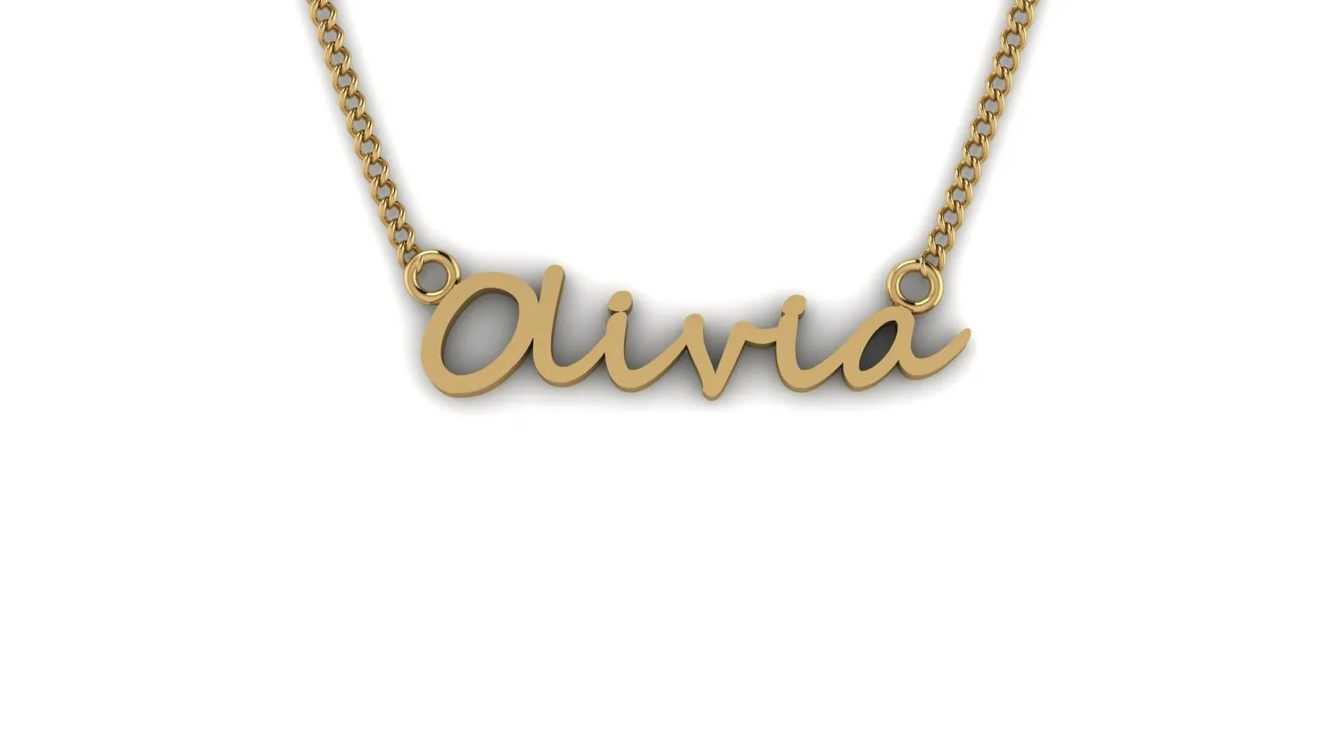 Sterling Silver Customizable Name Pendants