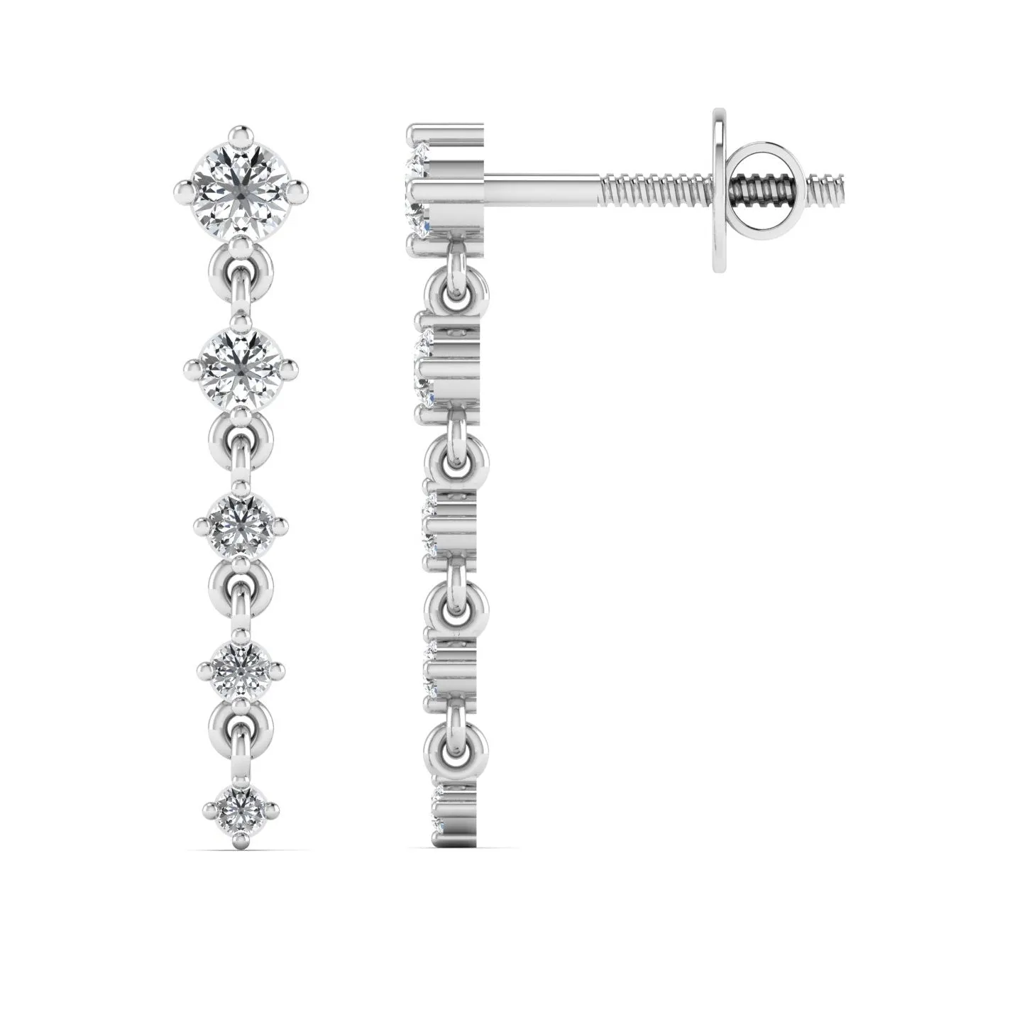 Sterling Silver Dangle Drop Earrings