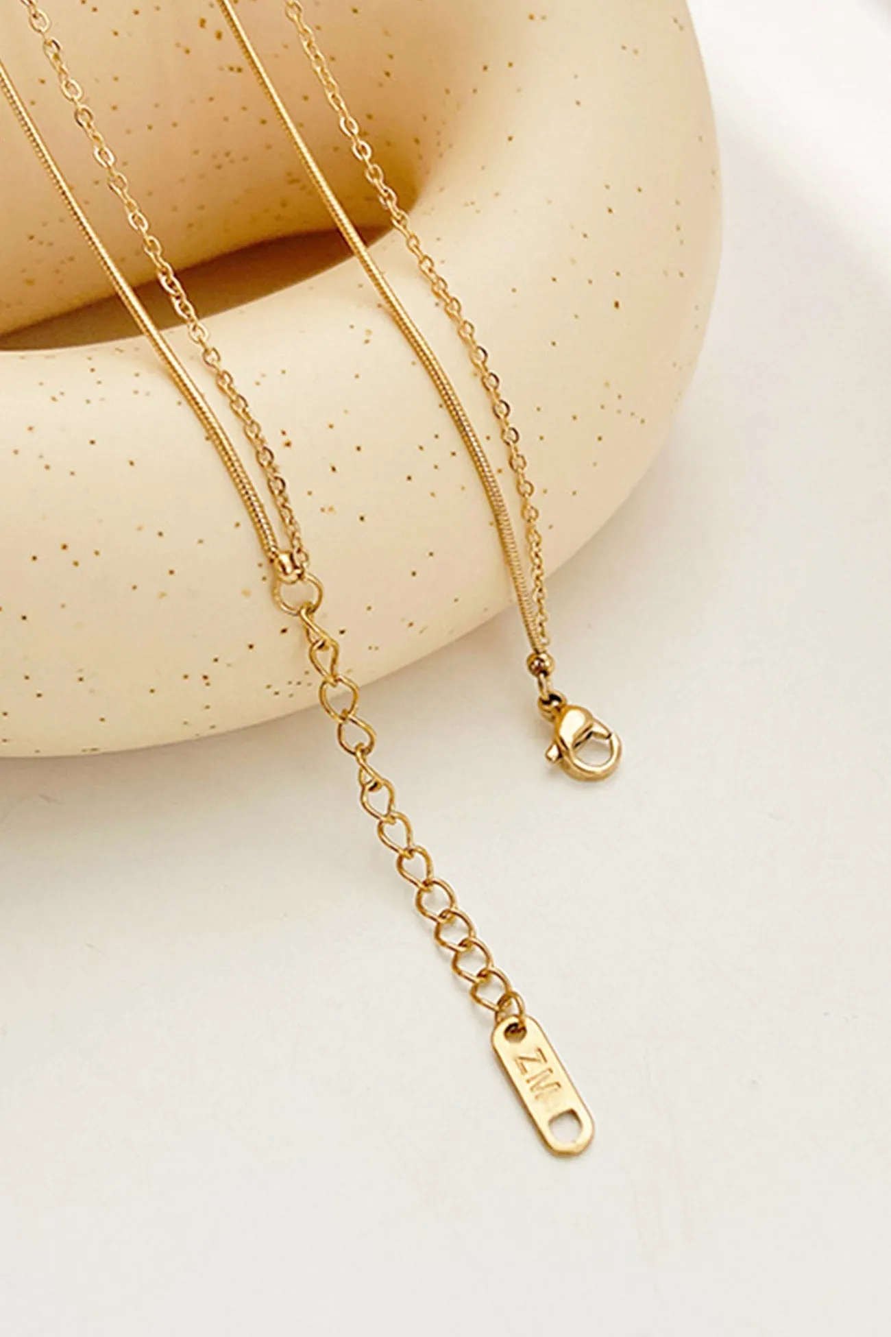 TastyHottie - Double Chain Cross Necklace