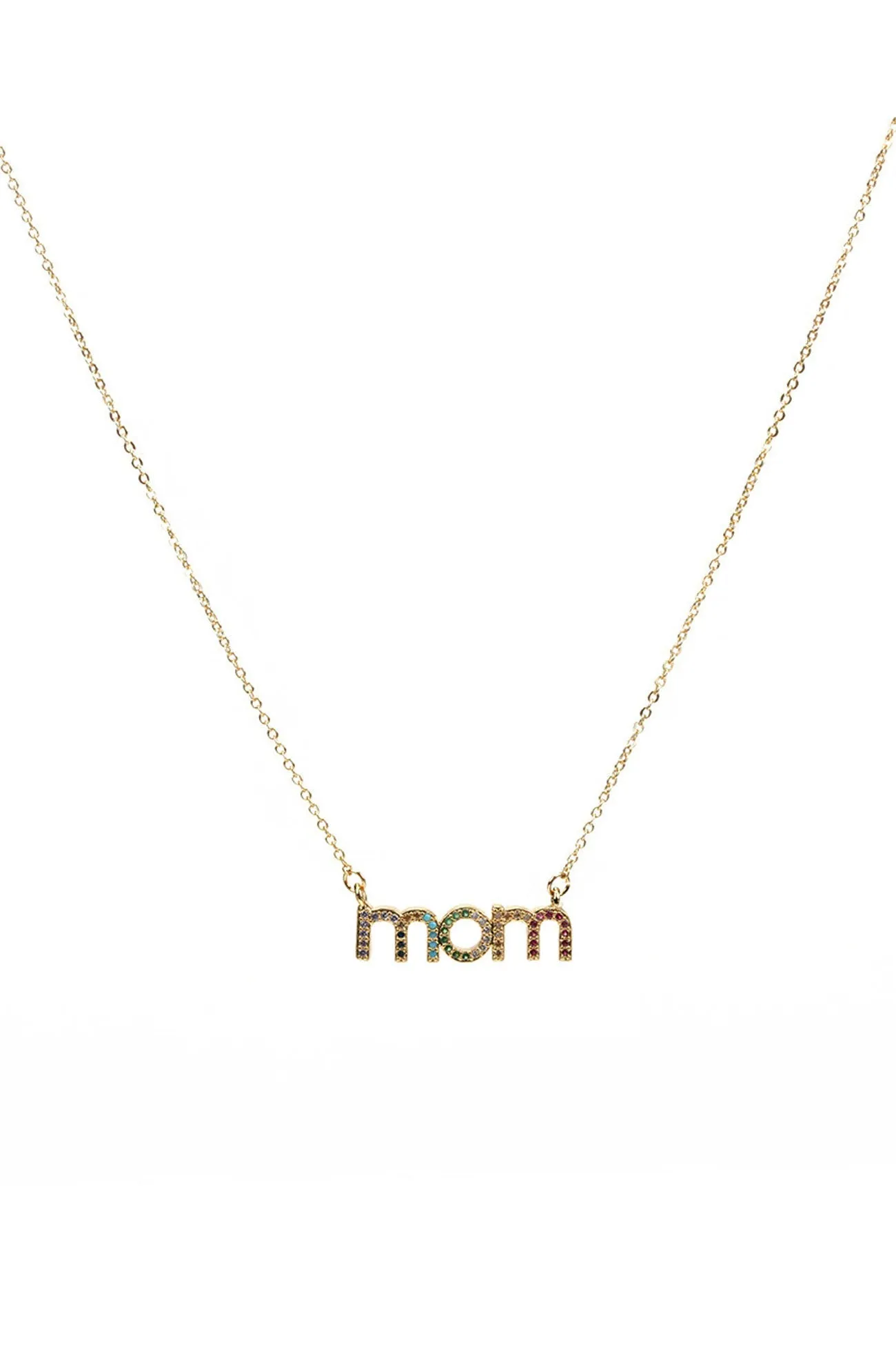 TastyHottie - Mom & Butterfly Colorful Zicron Necklace