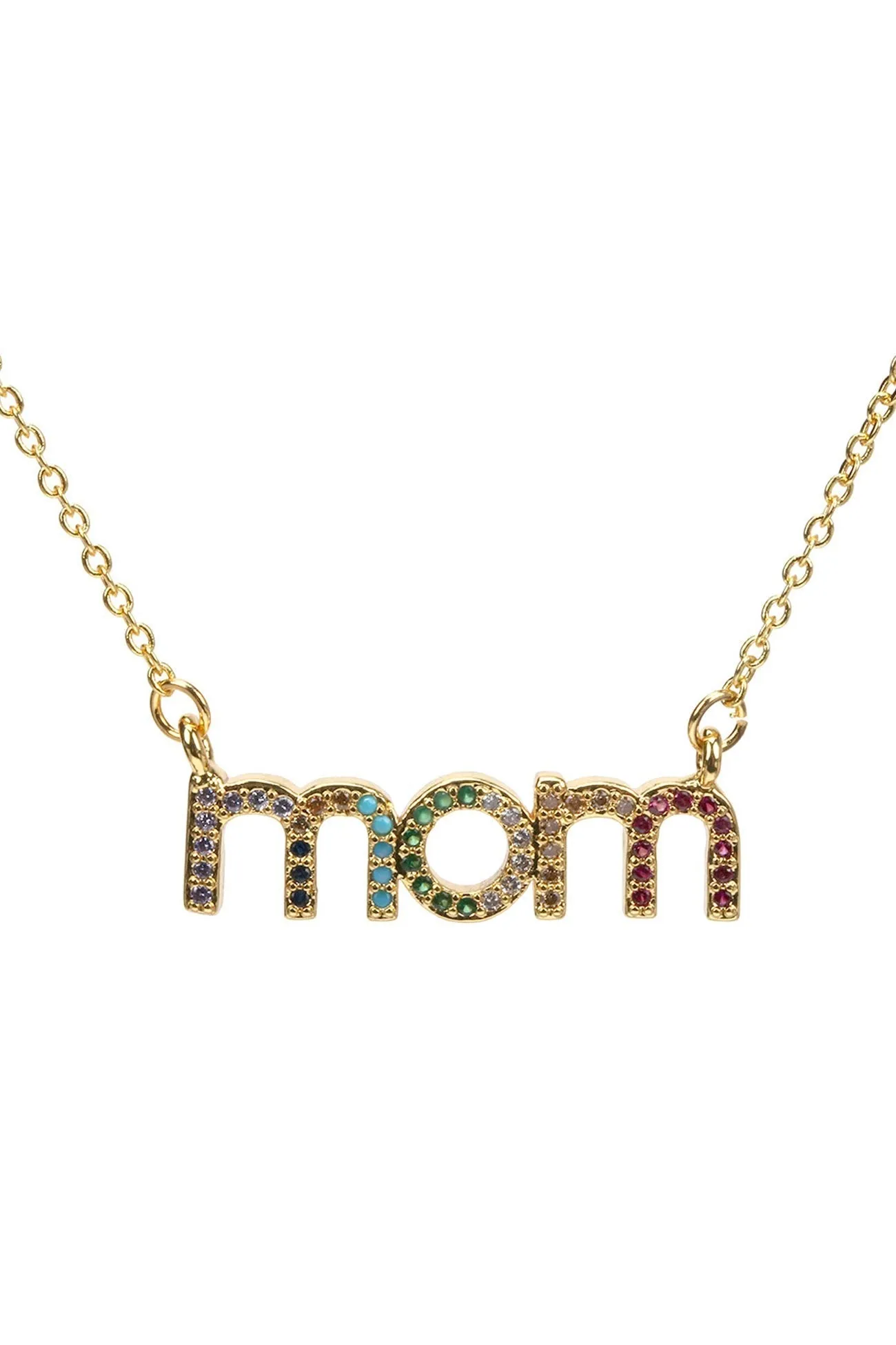 TastyHottie - Mom & Butterfly Colorful Zicron Necklace