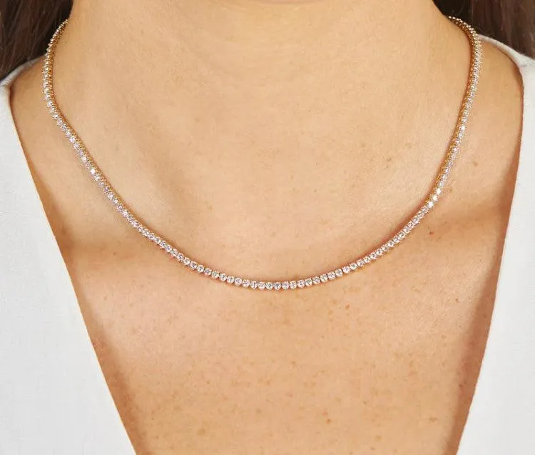Tennis Chain Diamond Necklace