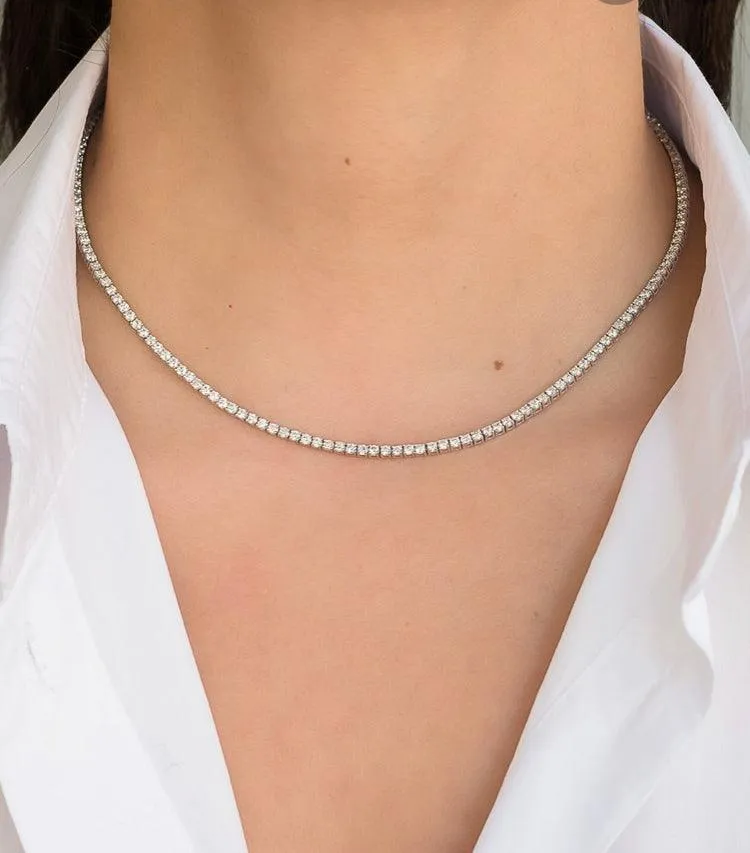 Tennis Chain Diamond Necklace