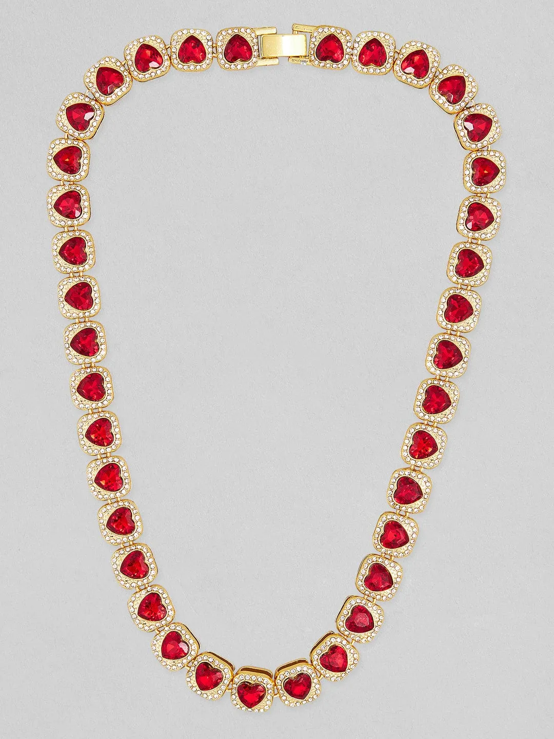 TOKYO TALKIES X Rubans Gold-Toned & Red Gold-Plated Necklace