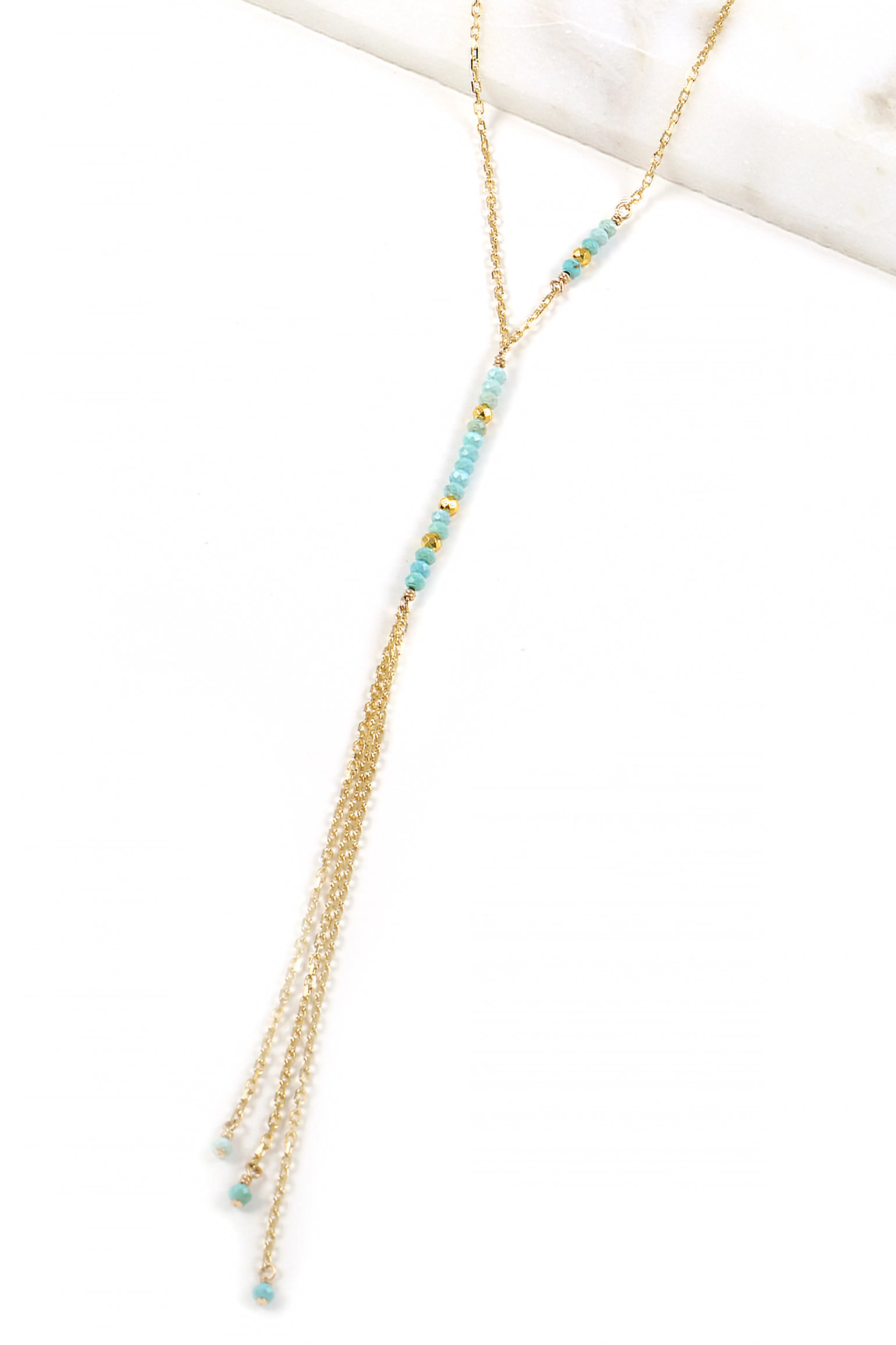 Turquoise Waterfall Necklace