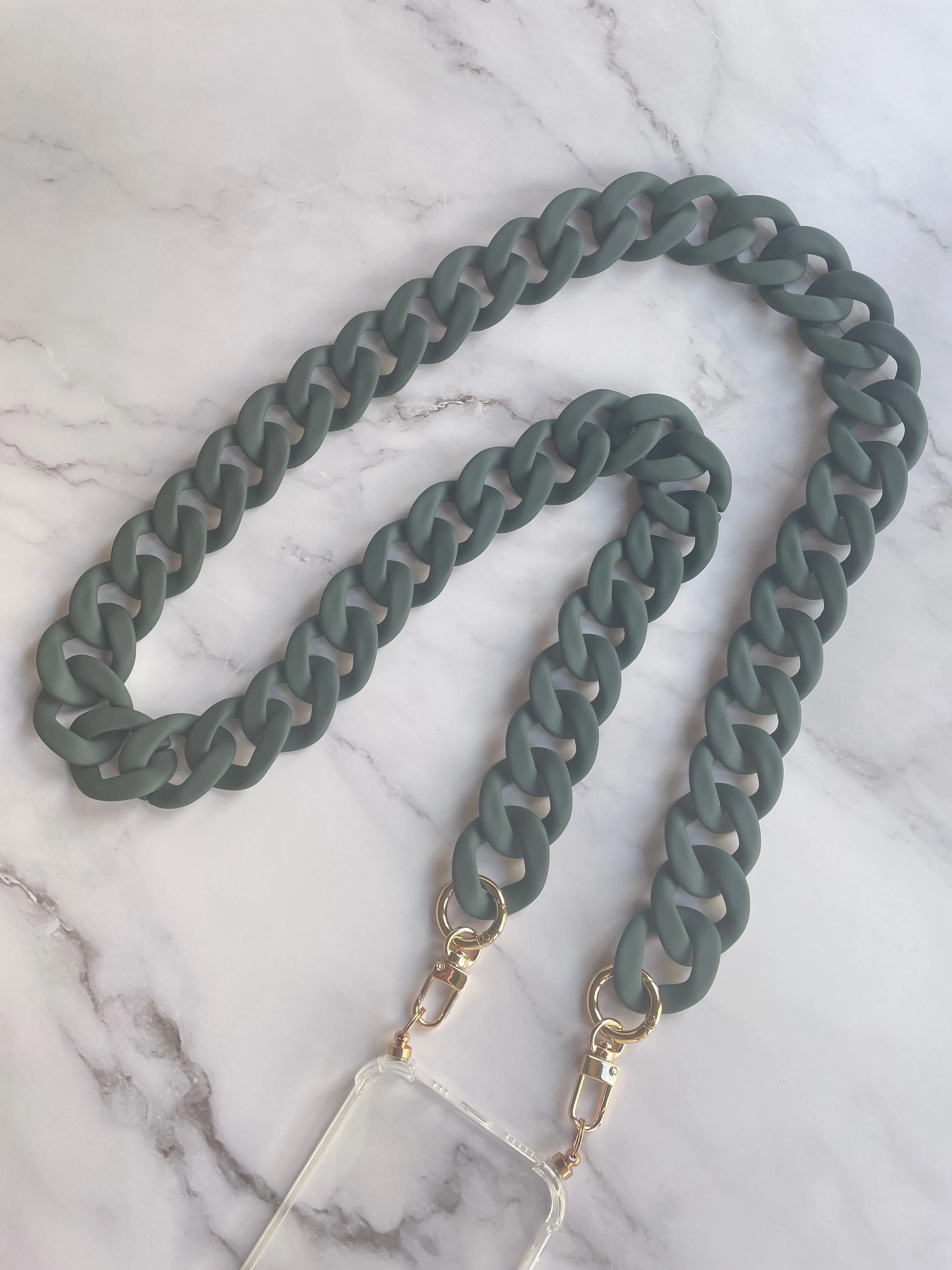 Universal Green matte phone lanyard