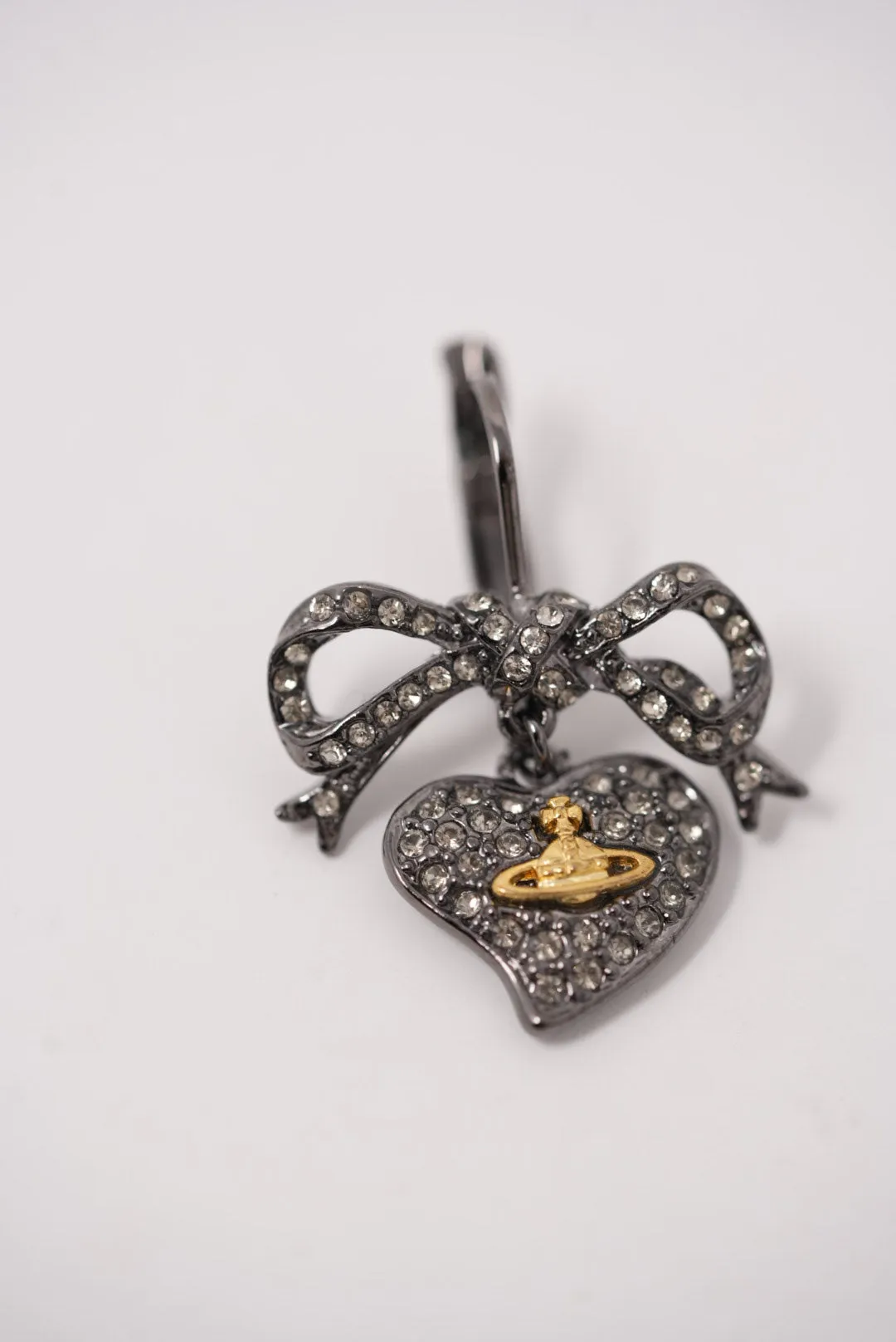 Vivienne Westwood  Rhinestone Heart Earrigs