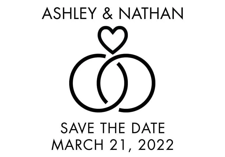 Wedding Rings Save The Date