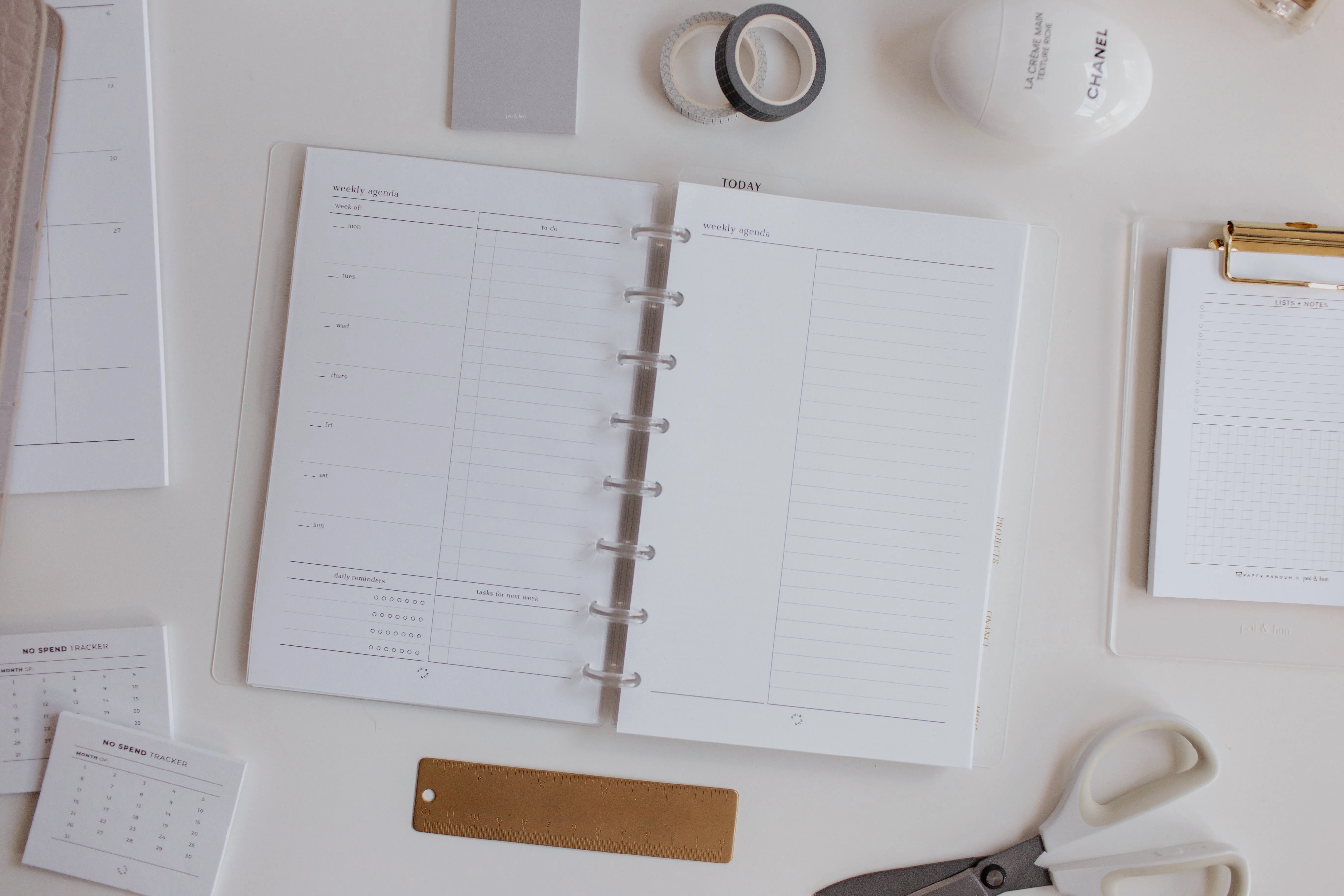 Weekly   Notes (Week On 2 Pages) Planner Inserts | Original Collection