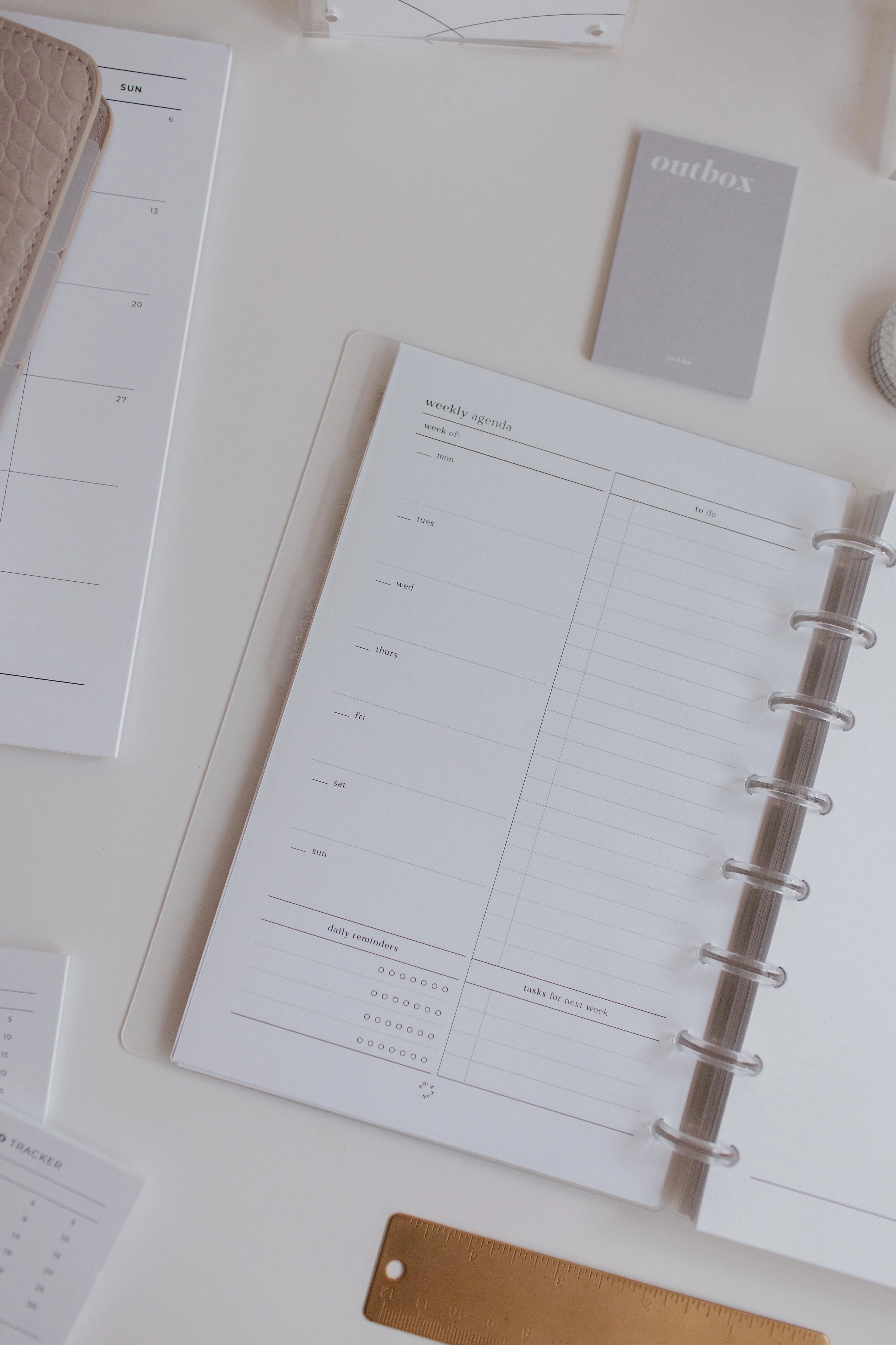 Weekly   Notes (Week On 2 Pages) Planner Inserts | Original Collection